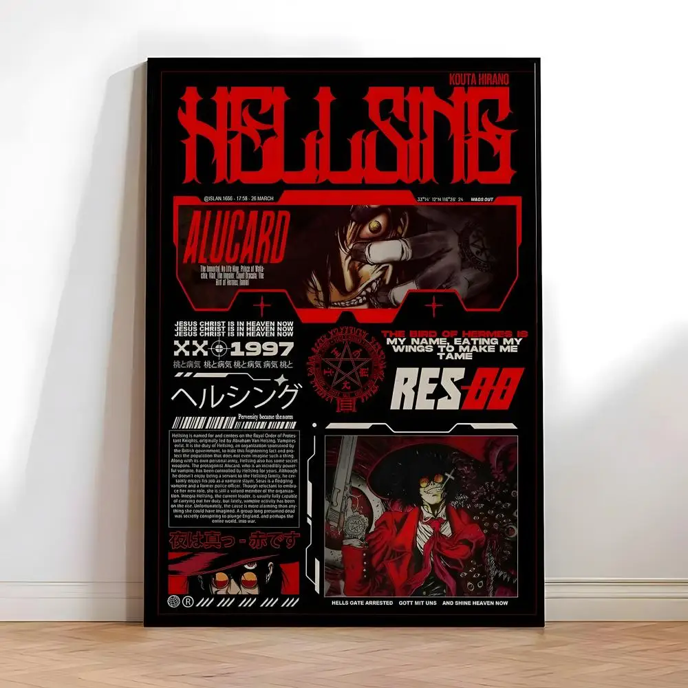 H-Hellsing Poster Hochwertige Vintage-Drucke und Poster für Zuhause, Bar, Café, ästhetische Wandkunst. – Detail 10