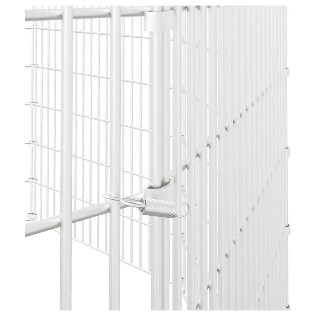 12-Panel Free Range Animal Enclosure, 21.3x39.4 Inches, Durable Galvanized Iron Pet Shelter