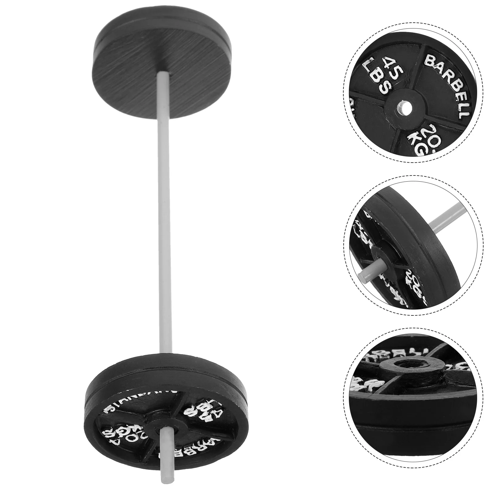 Inflatable Weights Barbell Model Dumbbells Miniature Prop Baby Seat Accessories for