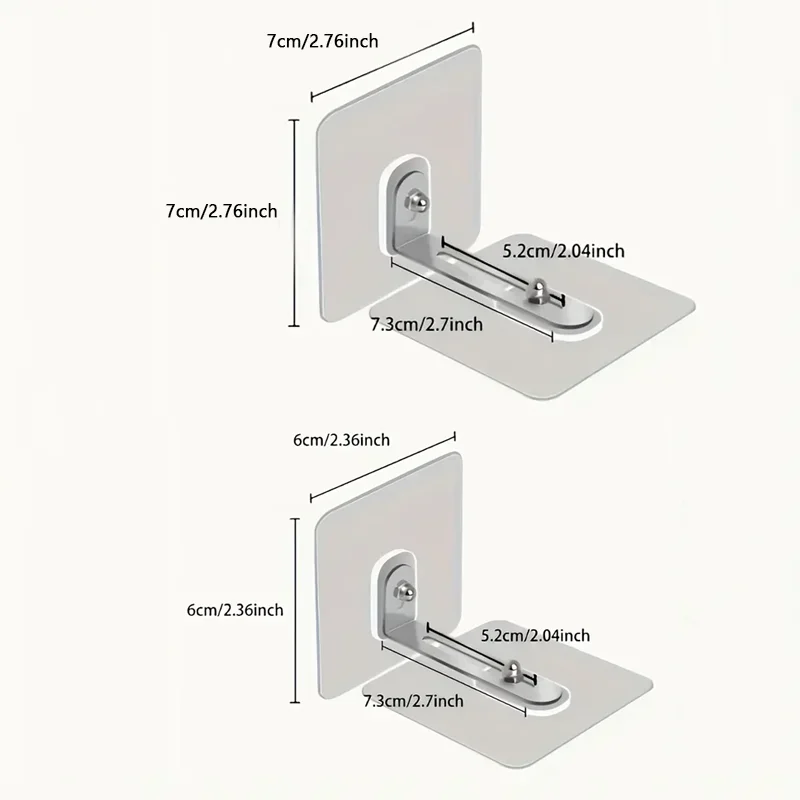 Kotwy meblowe Mocne, samoprzylepne, stałe, zapobiegające zrzucaniu urządzeń Bez przebijania, zapobiegające przewróceniu się, kotwy z klamrami do szafek