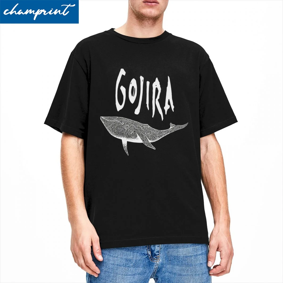 Men Women T-Shirts Gojiras Music Heavy Metal Funny Pure Cotton Tees Short Sleeve T Shirts Crew Neck Tops Big Size