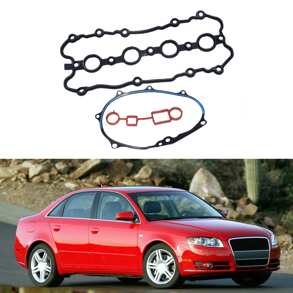 

06F103483E Valve Cover Gasket Set for Audi A3 2.0L 1984CC 121CID l4 DOHC Turbocharged (16 Valves) Eng.Code "BPY" 2006-2008