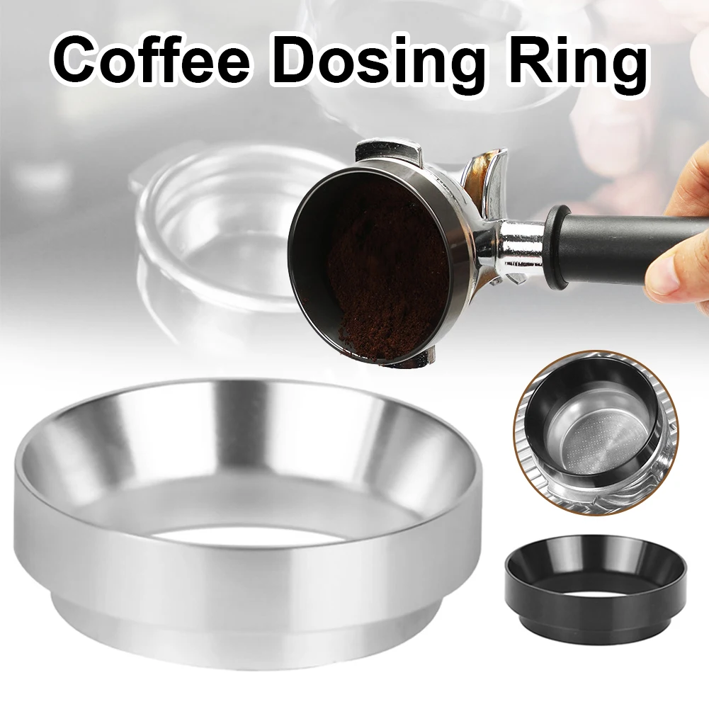 

Anti-Fly Coffee Machine Use Coffee Powder Ring for 51/53/58CM Coffee Tamper Magnetic Adhesion Aluminum Alloy Coffee Dosing Ring