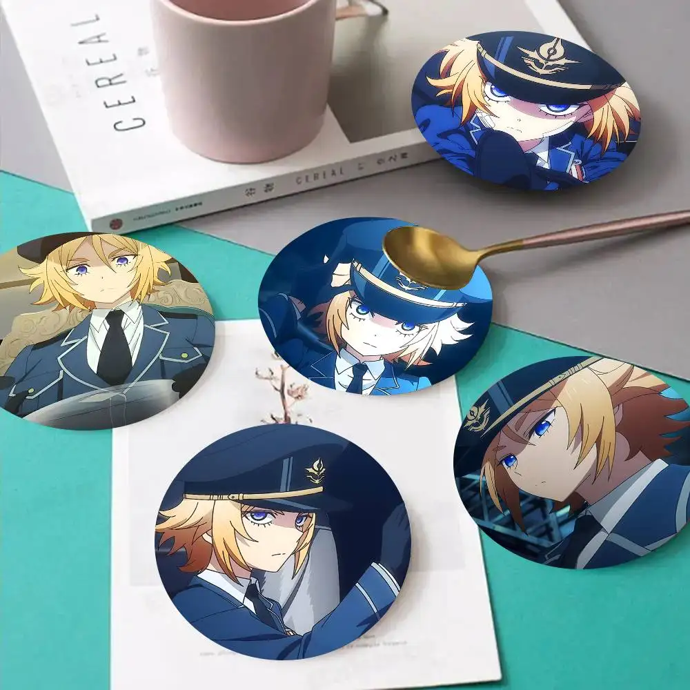 1pc Chris Westland Vermeil In Gold Wooden Coaster Colour Printing Cup Mat Home Desk Decoration Gifts