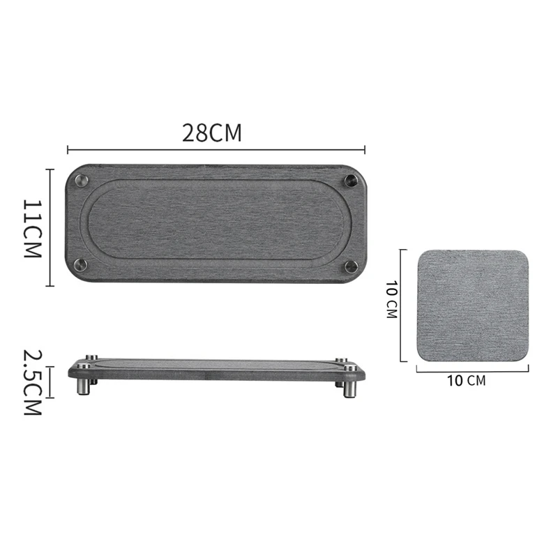 منظم مطبخ سريع الجفاف، مرتب، صينية حوض حجرية تحت حامل إسفنجة ممتص للأرض دياتومي سهل الاستخدام