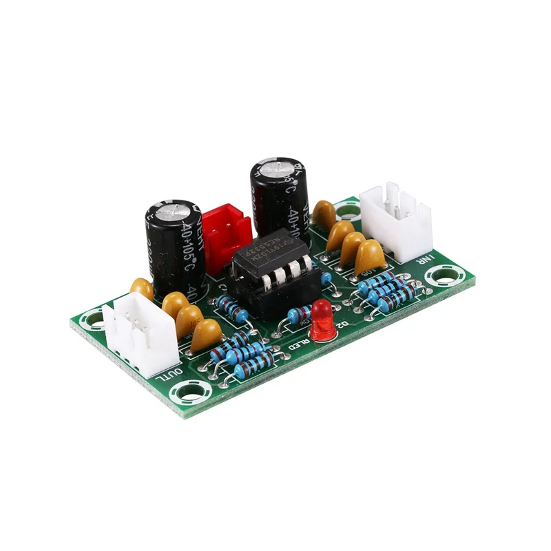 ABGI-5X Mini Preamp Op Amp Modul Amplifier Dual Channel NE5532 Preamplifier Nada Papan 5 Kali Tegangan Lebar 12-30V