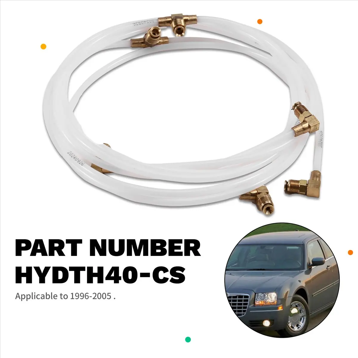 Super Sale HYDTH40-CS Car Convertible Power Top Hydraulic Fluid Hose Lines & Fittings for Chrysler Sebring 1996-2005
