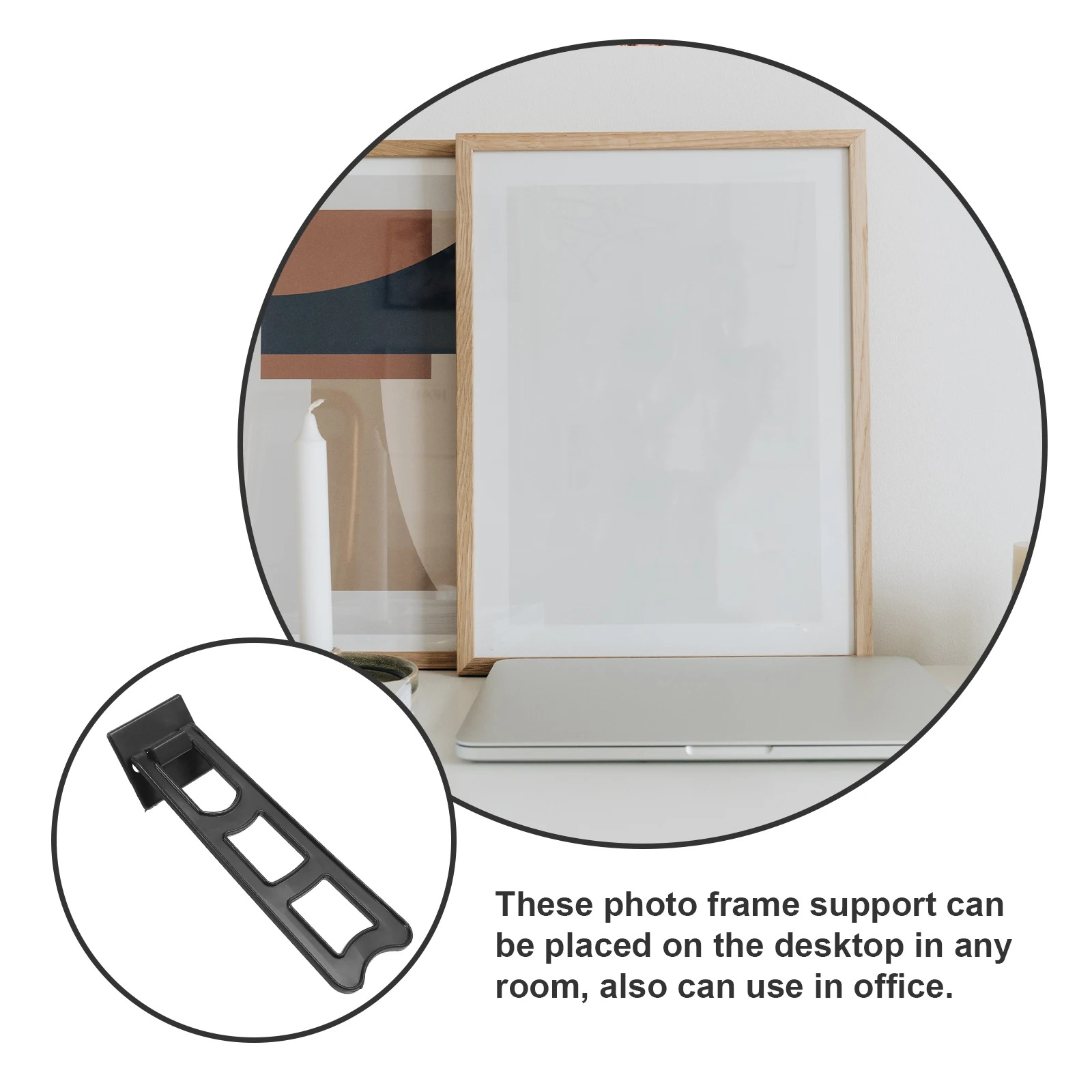 

20pcs Photo Stand Easel Back Support Plastic Desktop Display Holder For Picture Frame Tabletop Organizer Frame Bracket
