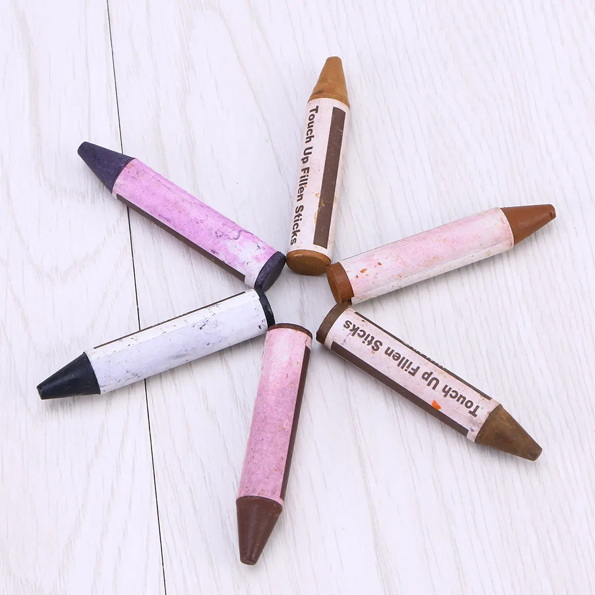 12-in-1 Furniture Touch Up Pen Set for Wooden Furniture Scratch Repair Conceals Worn Edges Blemishes Imperfections Non Toxic