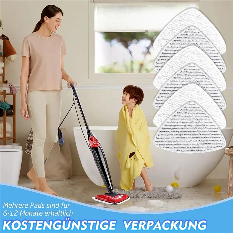 Estable-10 piezas de cubiertas de repuesto para Limpiador de vapor, accesorios para Limpiador de vapor Vileda y Limpiador de vapor Steam Plus