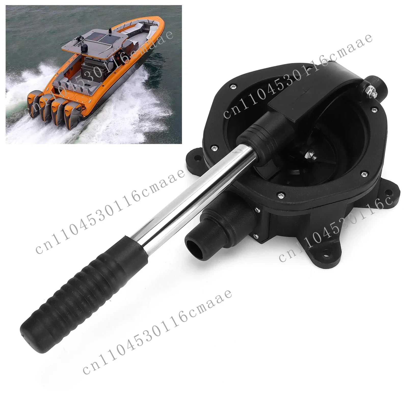 NEW Marine Manual Diaphragm Bilge Pump 45Lpm/720GPH Stainless Steel Thread NonSlip Handle