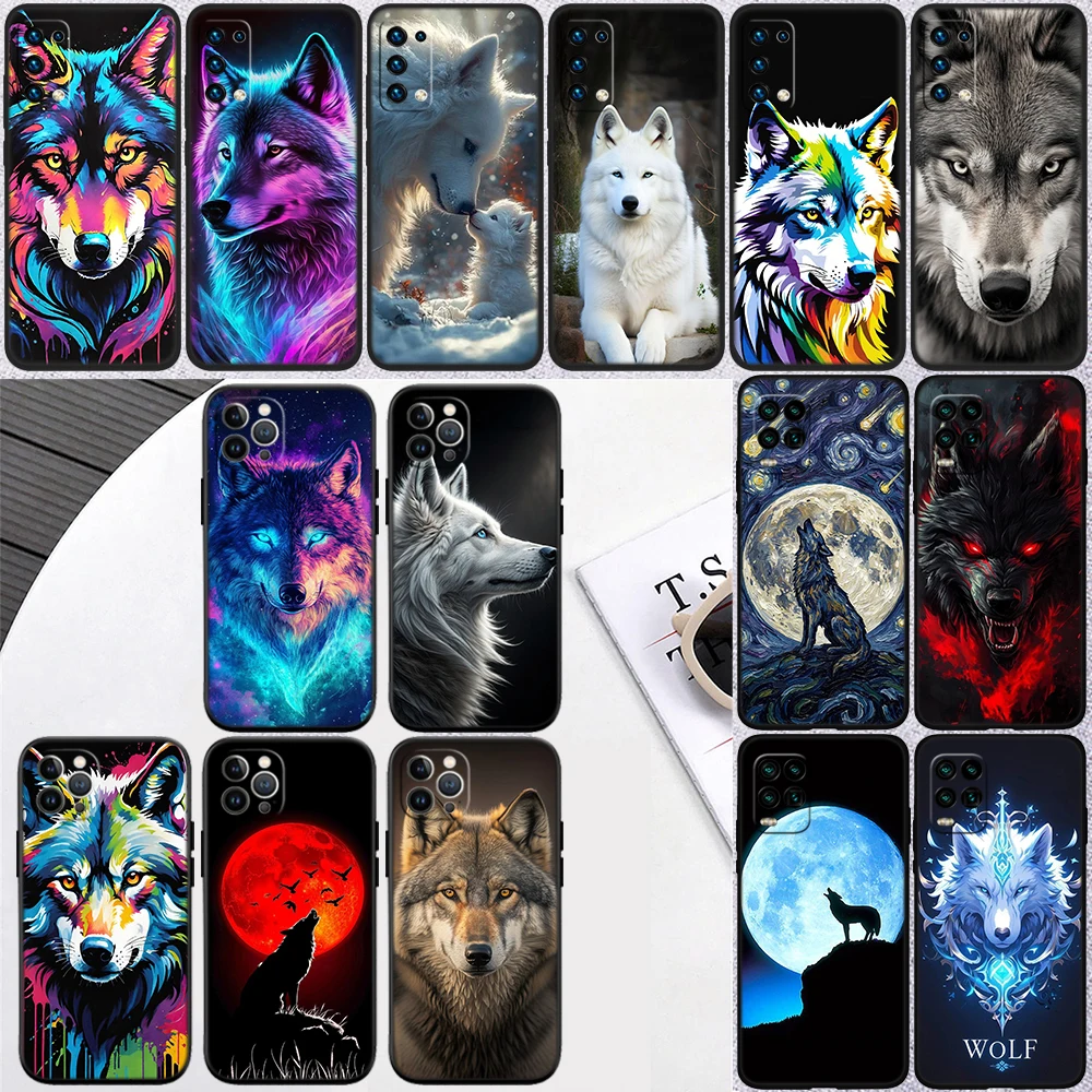IO5 Animal Wolf Phone Case for Motorola Moto Edge 60 60s 70 G86 G56 G54 E14 G04S G45 G54 G64 Pro Power Neo Fusion view 2