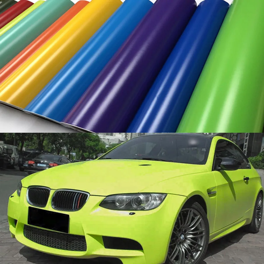 

Premium Car Matt Vinyl Wrap Film Stickers and Decals Foil Bubble Free Decoration DIY Motorcycle Automobiles Auto Accessories