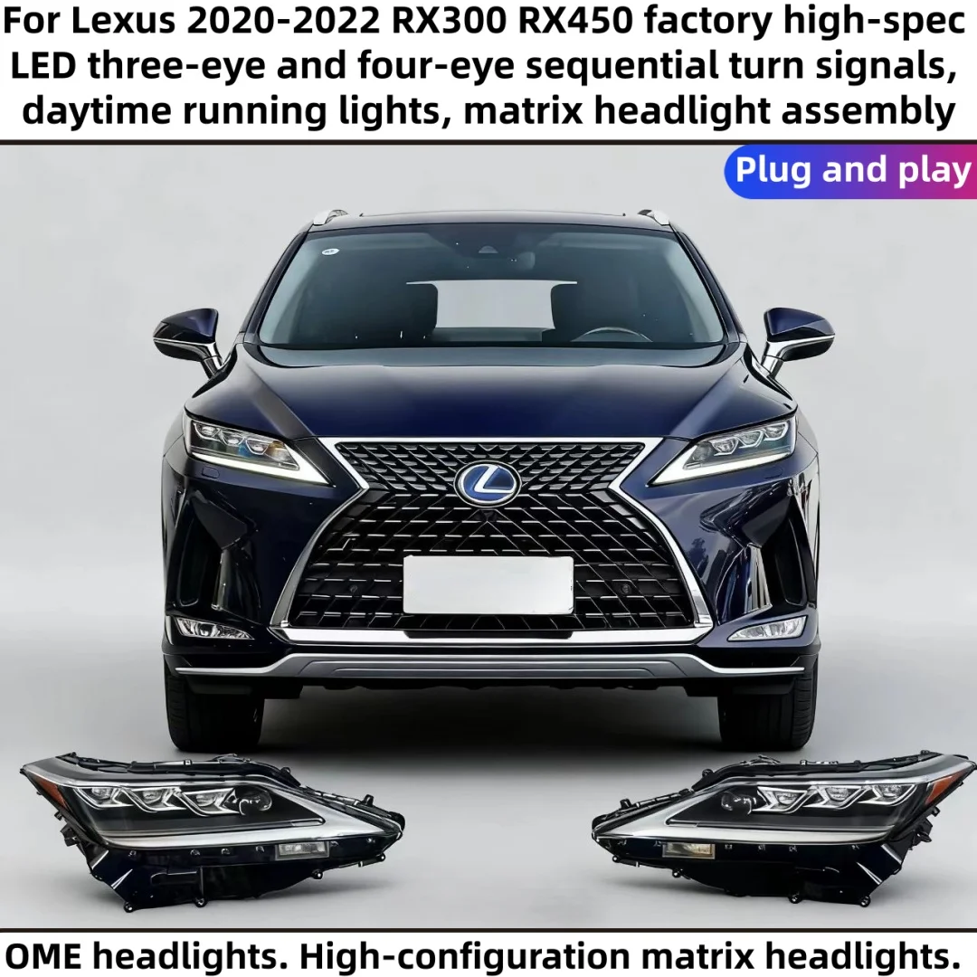Auto parts For Lexus 2020-2022 RX300 RX450 Original High-Configuration LED Sequential Turn Signal Daytime Running Light Assembly
