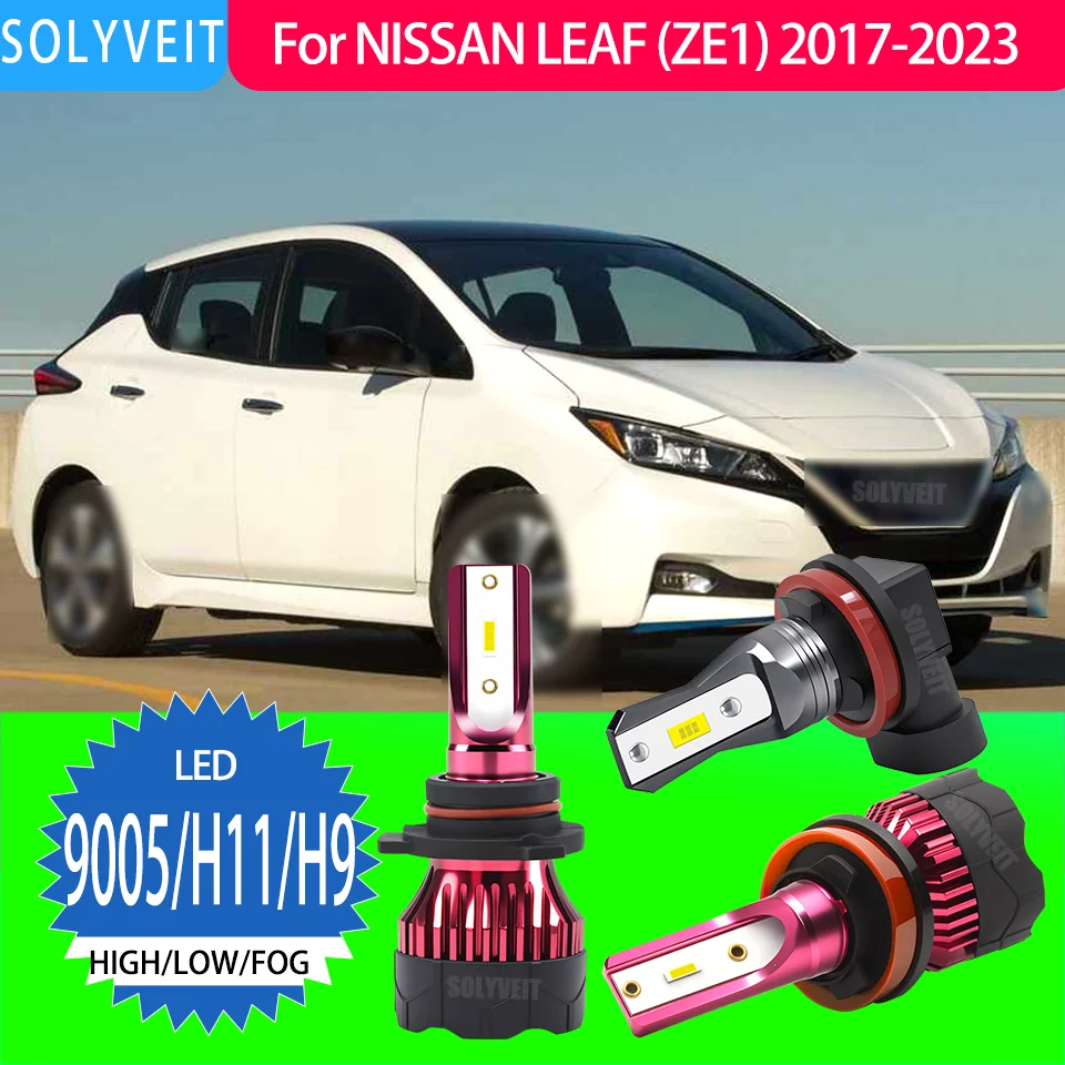 

12v LED 9005 H11 Headlight High Low Beam H11 Foglamp Kit Easy Fit For NISSAN LEAF (ZE1) 2017 2018 2019 2020 2021 2022 2023