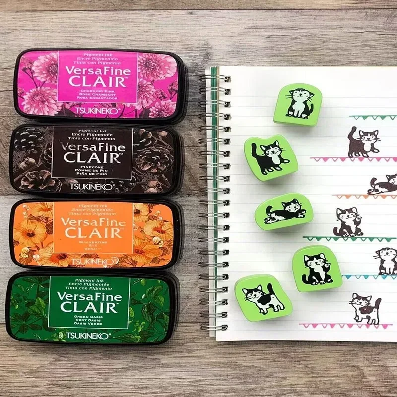 Ink Pad Tsukineko VersaFine CLAIR Quick Drying Detail Seal Making Greeting Card Applying Stamp DIY Hand Account