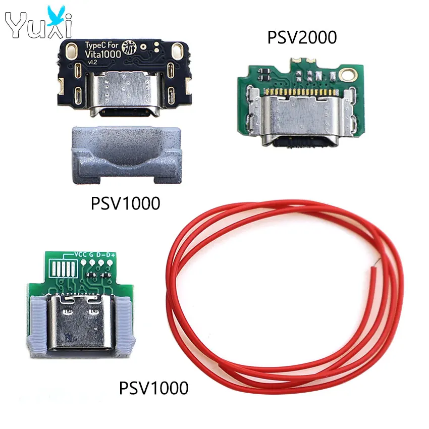 

YuXi 1 Piece DIY USB-C Type-C Charging Port For PS Vita PSV 1000 2000 Game Console Power Charger Socket