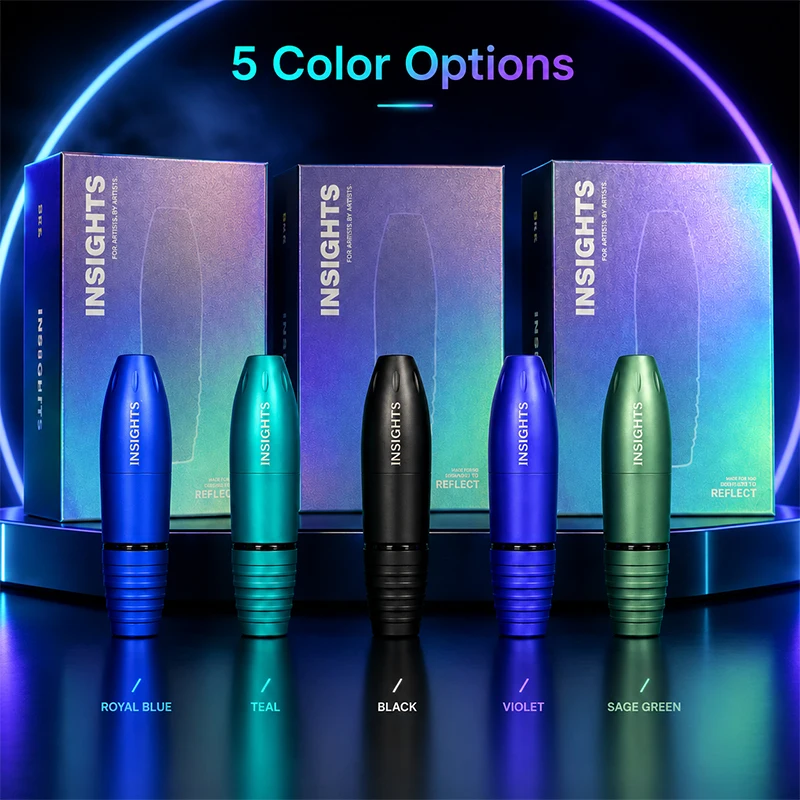 INSIGHTS Wireless Tattoo Pen Premium Metal Finish Ergonomic Grip Design For Professional Tattoo Artists Body Art Supplies