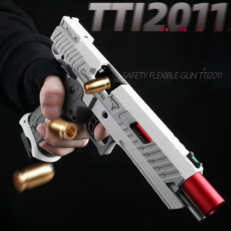 Automatic Desert Eagle TTI2011 USP Pistol Gun Continuous Firing Shell Ejection Empty Hanging Revolver Outdoor Shooting Toy Gun