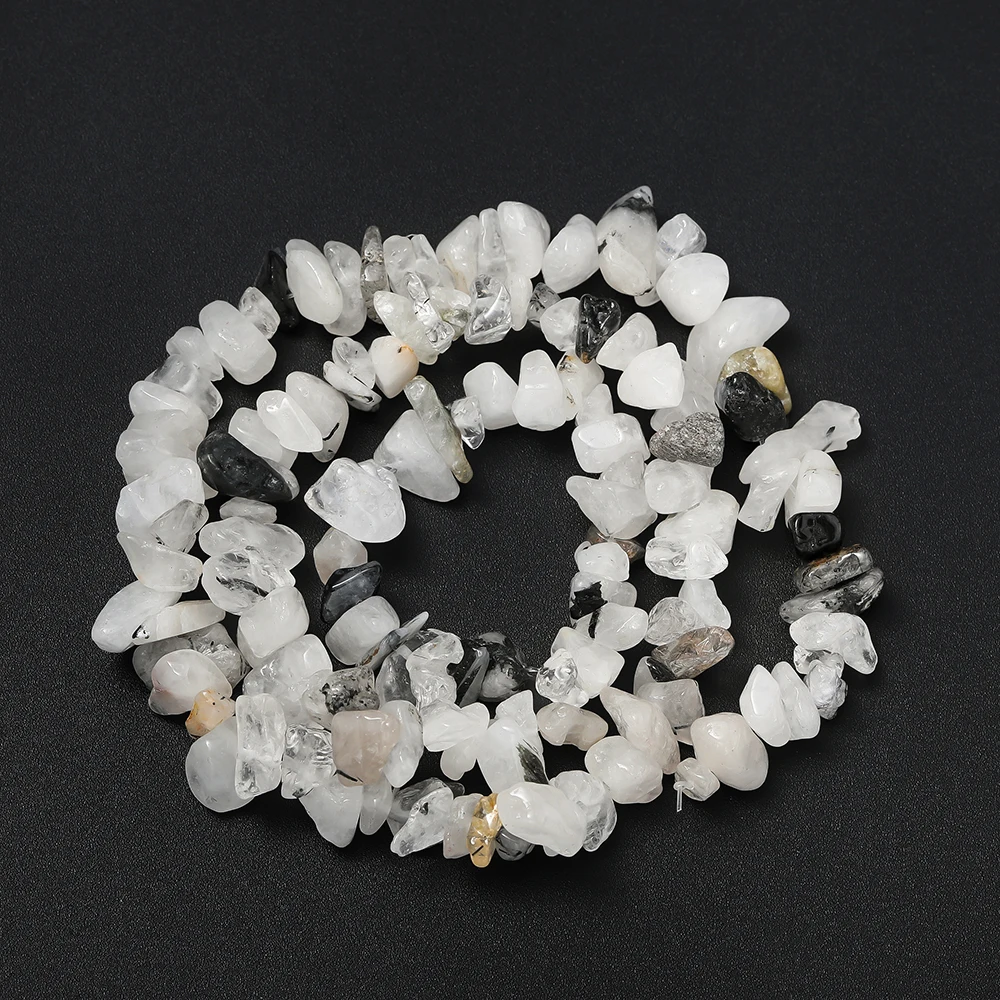 16Inches 5-12mm Natural Stone Irregular Gravel Chips Spacer Beads for Bracelet Necklace Earrings DIY Jewelry Making Supplies view 3