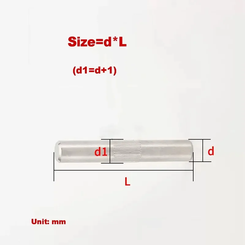 Center Knurled Hinge Pin 304 Stainless Steel For Precision Locating And Pivot M2 M3 M4 M5 M6