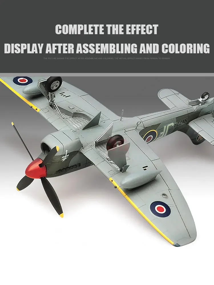 Academy Assembly Aircraft Model Kit 12466 Tempest V fighter bomber 1/72