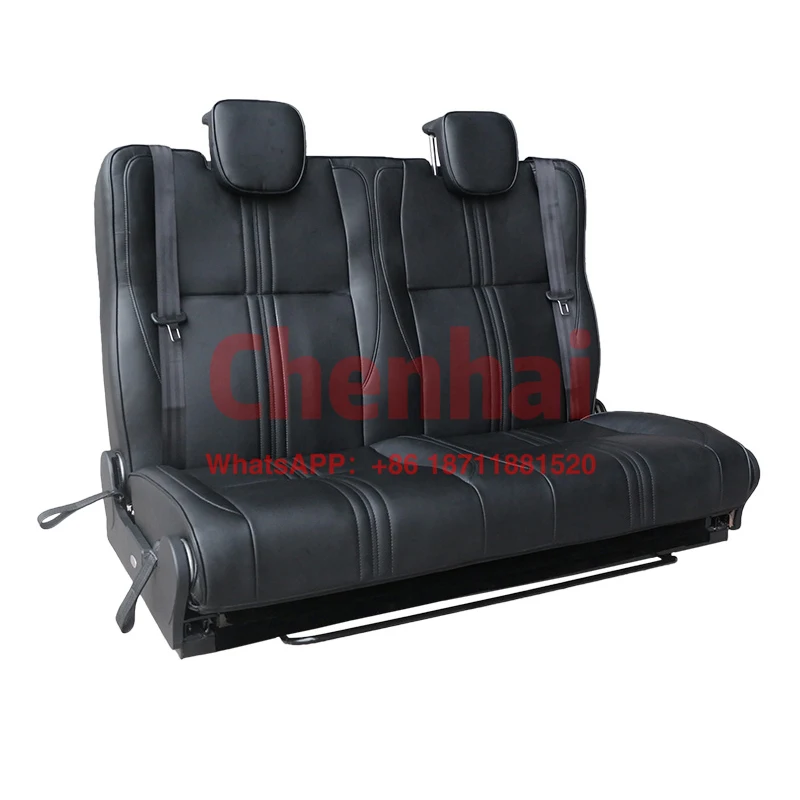 

Customized Autoliuma Bifold Foldable Bench Seat With ISOFIX Swivel Mechanism Seat Belts-for RV Interior Accessories