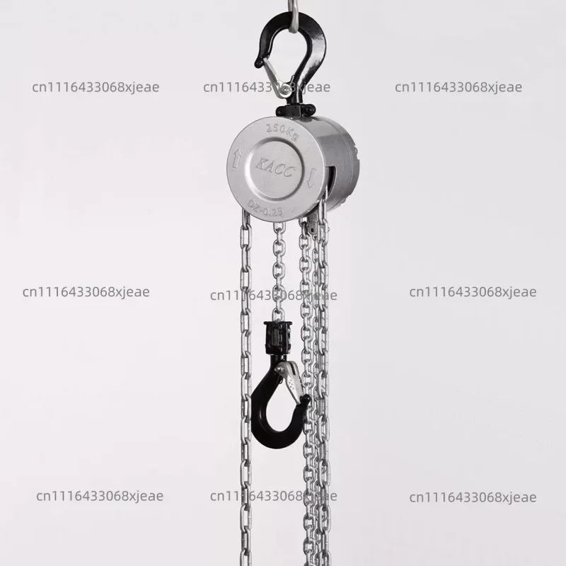 Aluminum Alloy Hand Cranked Chain Hoist 0.25/0.5 T Portable Manual Lever Block Lifting Mini Chain Hoist