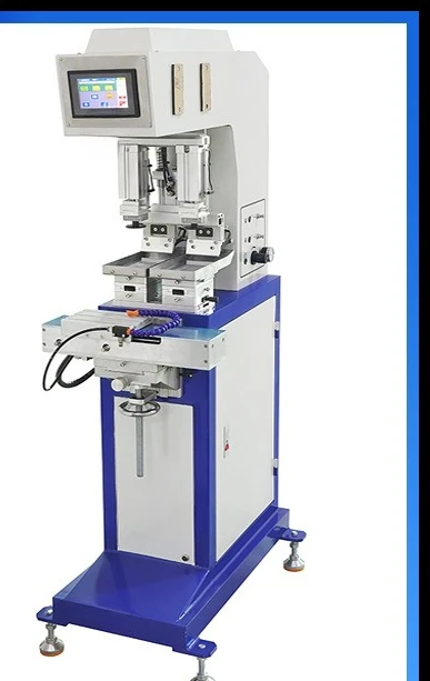 160 two-color oil basin plc independent rubber head shuttle pad printing machine