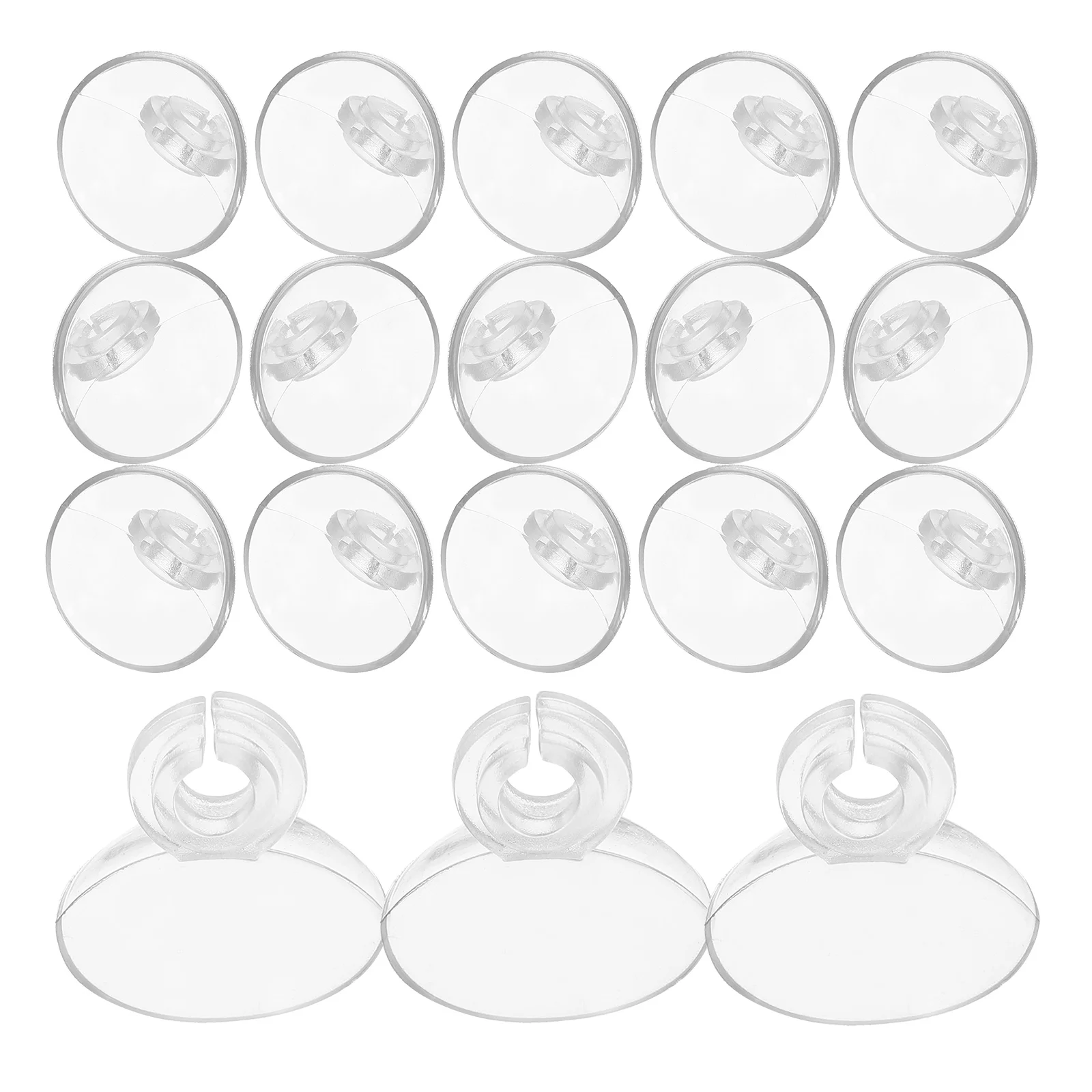 

20 Pcs Oxygen Pipe Fixing Accessories Suction Cup Clips for Aquarium Tank Hose Holder Abs Practical Tubing Clamps Fish Tank
