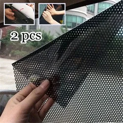 2Pcs Car Sunshade Stickers Electrostatic Sticker Window Sun-shading Stickers Sun Block Car Rear Windows Side Blocks Cover Film