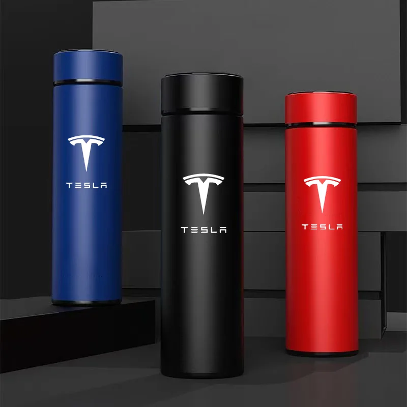 

Для Tesla Model 3 Model S Model X Model Y Roadster SpaceX 500 мл Умная бутылка для воды Термос из нержавеющей стали Кружка с логотипом автомобиля
