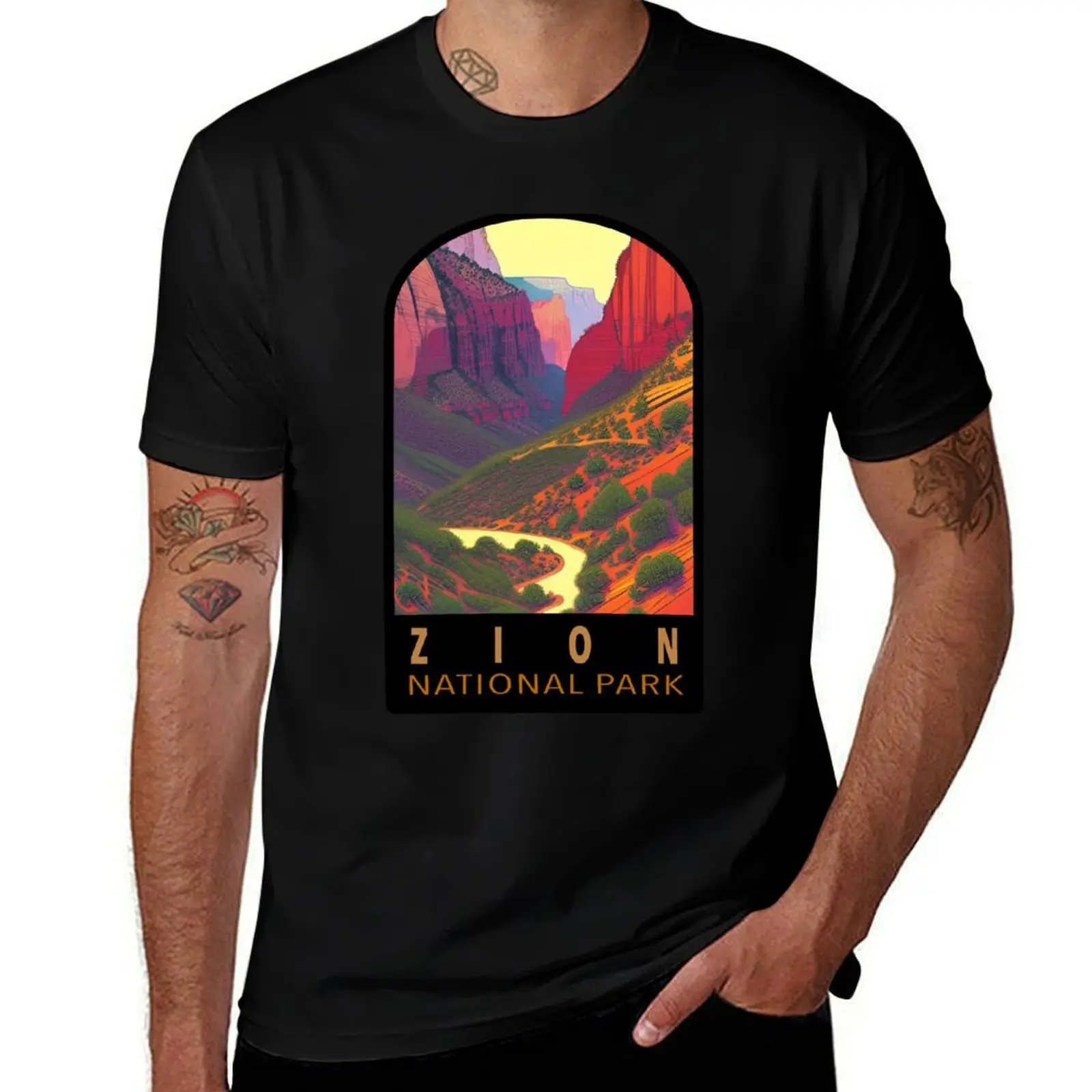 

Zion National Park Travel Adventure Campground Wander Explore Utah T-Shirt new gifts and t-shirts mens cotton t shirts