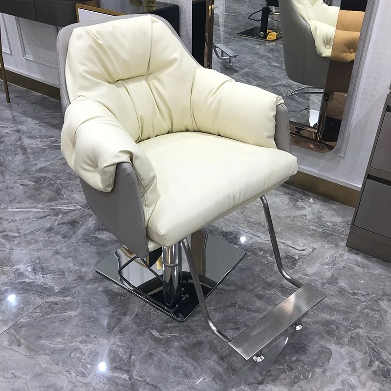 

High Hair Barber Chair Salon Exclusive Cutting Internet Famous Chairs Lifting Dyeing Silla Giratoria Barber Station Furniture