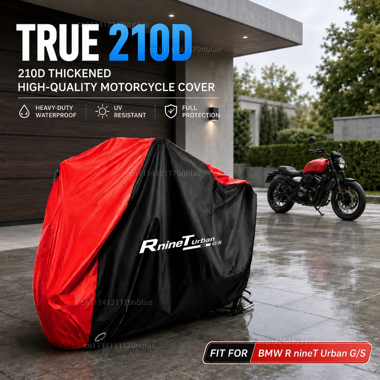 For BMW R nineT Urban G/S 2017-2026 210D Motorcycle Cover Waterproof All Season Dustproof UV Protection Moto Rain Cover