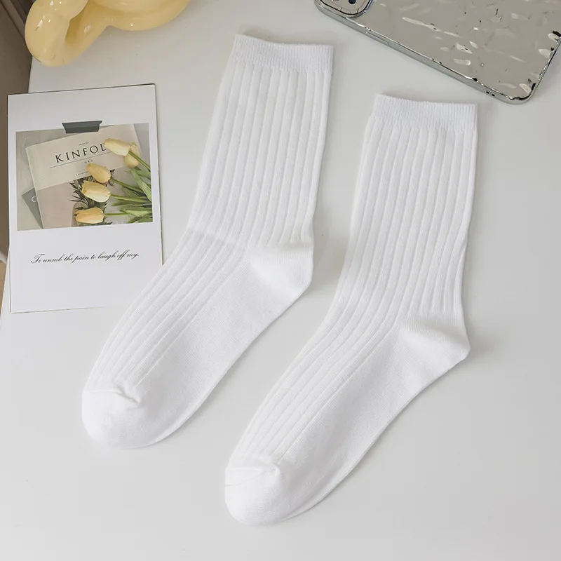 

Size Men Cotton Socks Business Men Crew Socks Breathable Fashion Solid Color Size