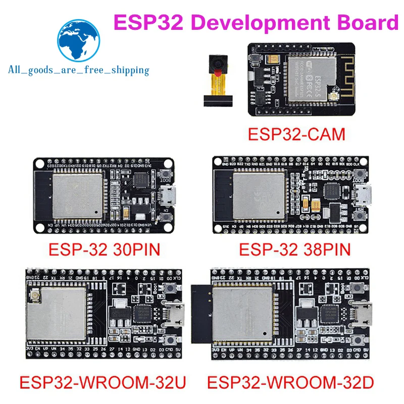 TZT ESP32 Development Board WiFi+Bluetooth Ultra-Low Power Consumption Dual Core ESP-32 ESP-32S ESP 32 Similar ESP8266