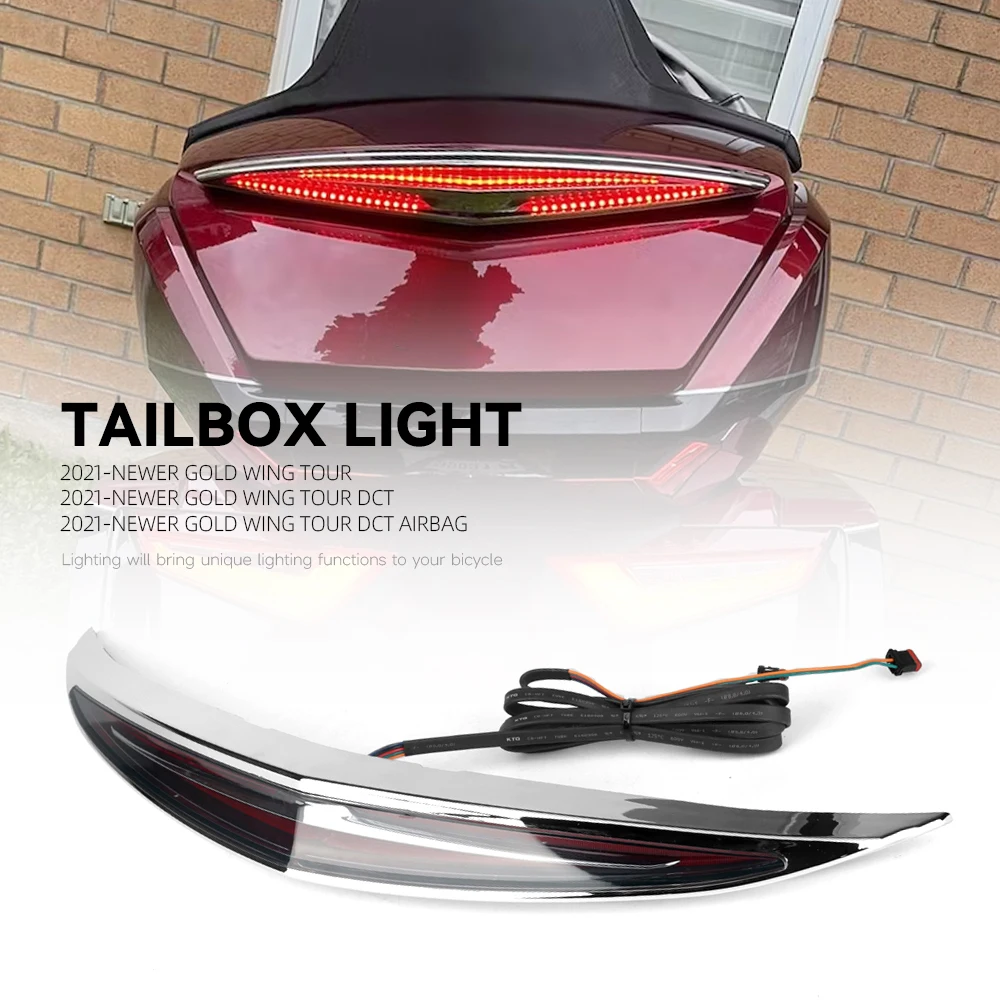 For Honda Gold Wing GL1800 Tour DCT Airbag 2021-2024 2023 Motorcycle Top Box LED Trunk Luggage Lamp Turn Signal Brake LED Light