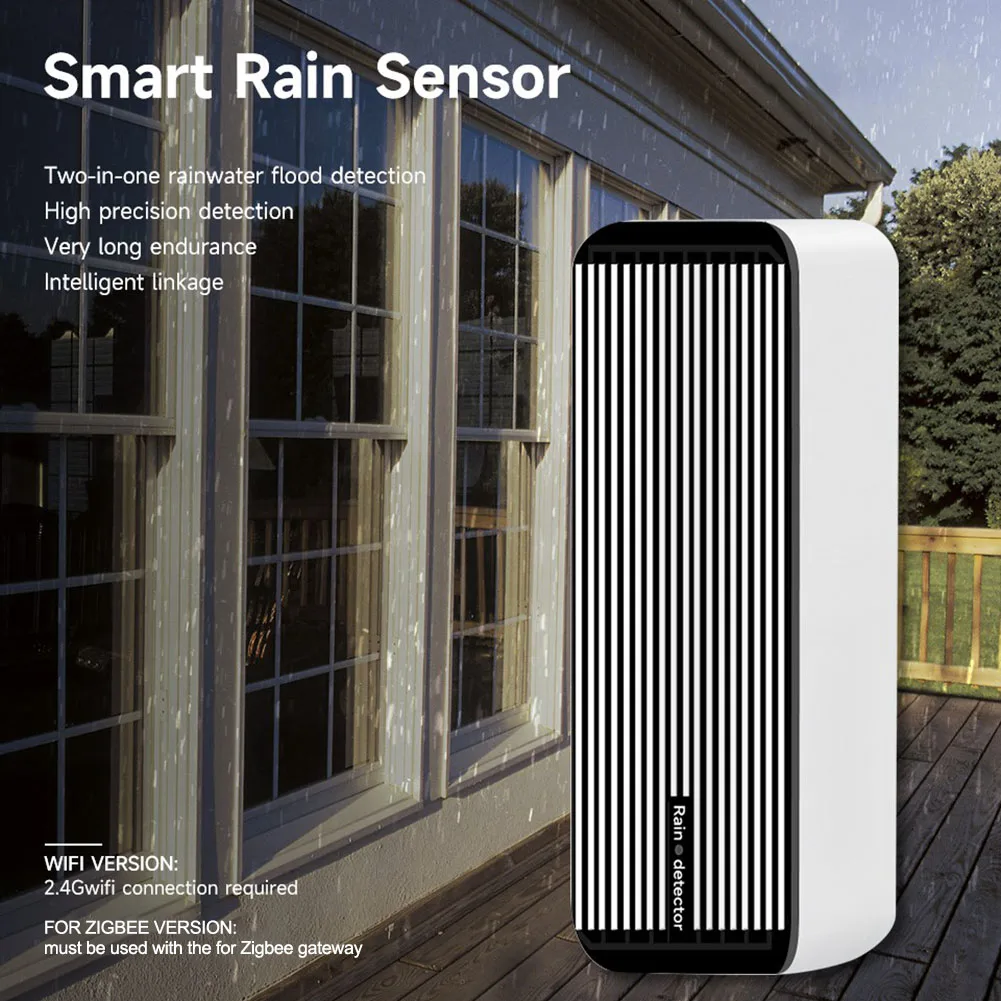 

2in1 Low Power Rainwater Sensor with Compact Design and IP66 Waterproof Rating for Varied Environmental Conditions