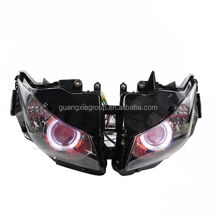 HID Motorcycle Modified Head Light Bike Headlight Angle Eyes Motorcycle Head Lamp for KAWASAKI NINJA 250 300 NINJA250 NINJA300