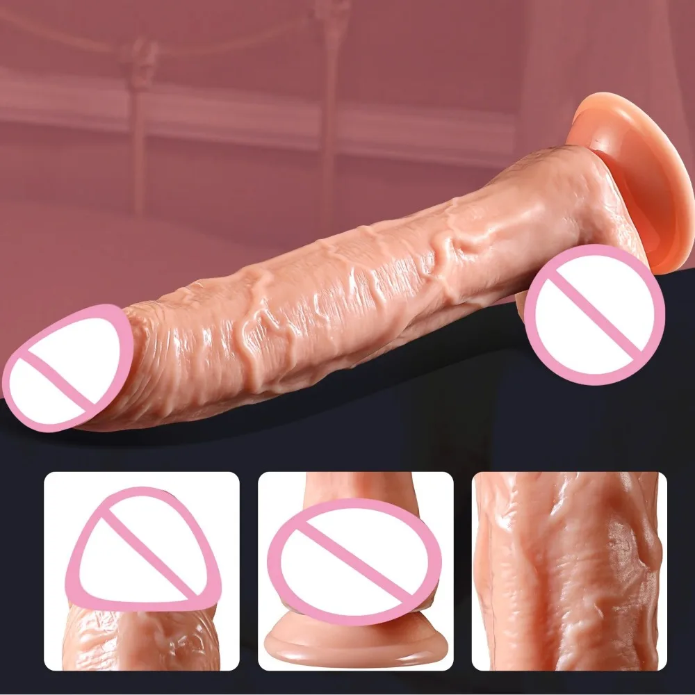 29CM Realistic Dildo with Suction Cup Adult Sex Toy For Men Women Soft Clitoris Vaginal Masturbators Penis Big Anal Dick