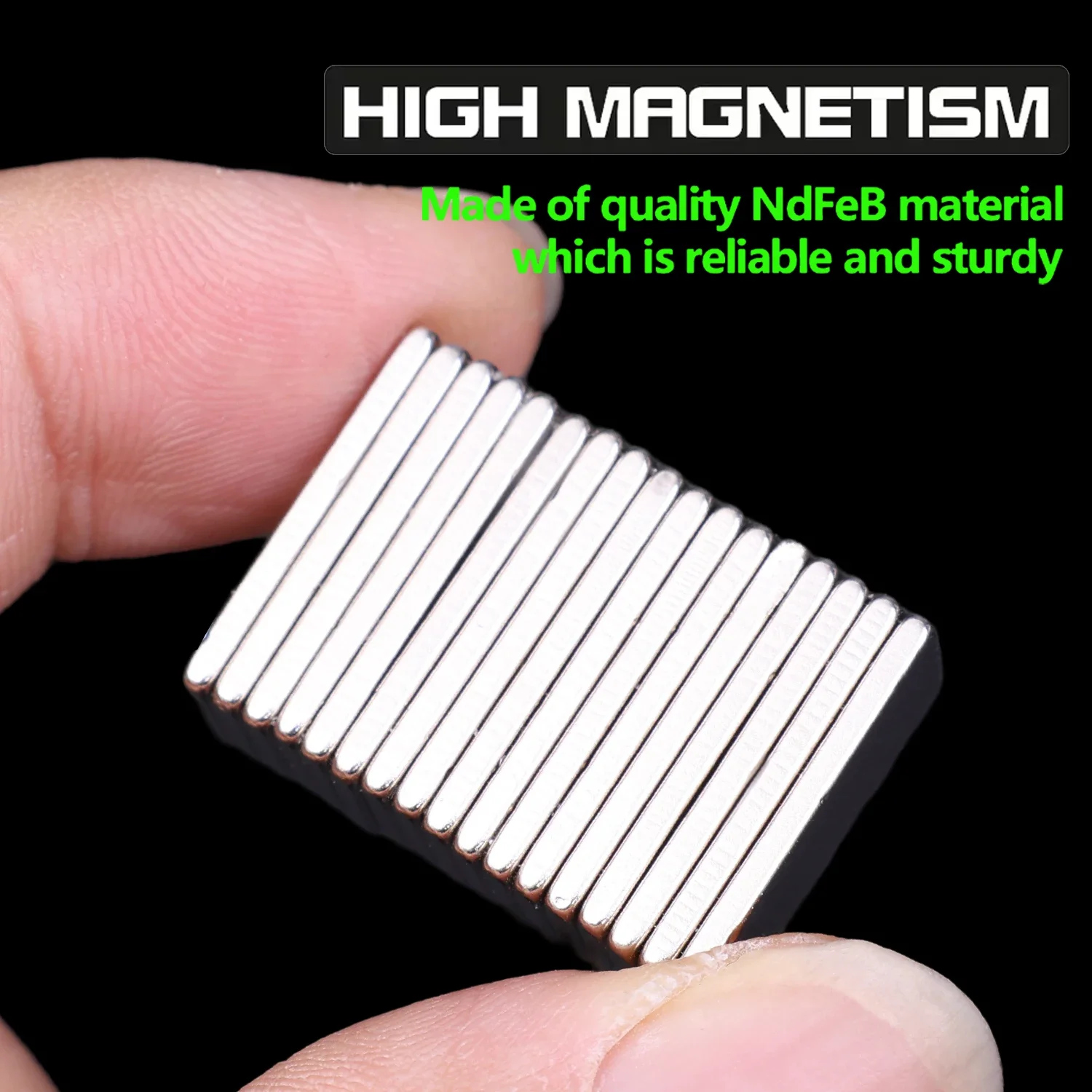 100/5Pcs Rectangular Neodymium Bar Magnets Strong Magnetic Block For Office Home Storage DIY Crafts Fridge Magnet 20x10x2mm