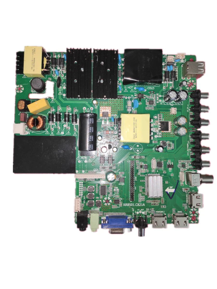 ¡Envío gratis! Placa base de TV de alta potencia RR8501.C821A tres en uno 125-145V 600ma para 1920X1080, funciona bien