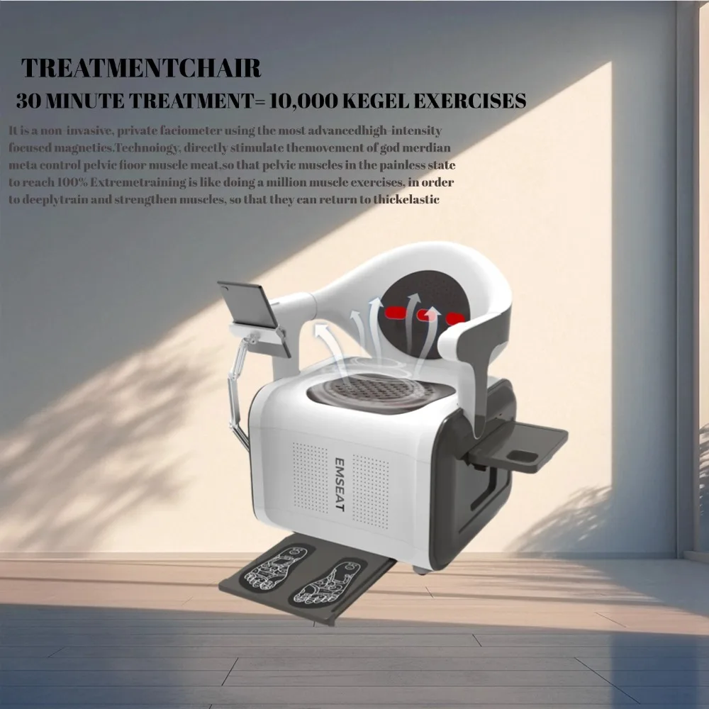 

2025 Casmb Новый RF Emseat Ems Chair Тазовое дно Тренажер для мышц Стул для недержания мочи
