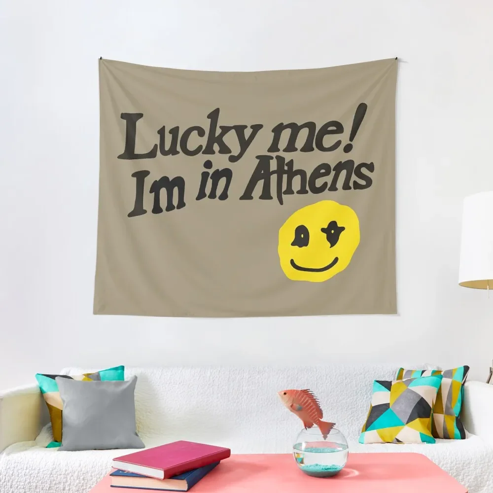 

Lucky Me! Im in Athens Tapestry Room Ornaments Custom Bedroom Deco Room Decore Aesthetic Tapestry