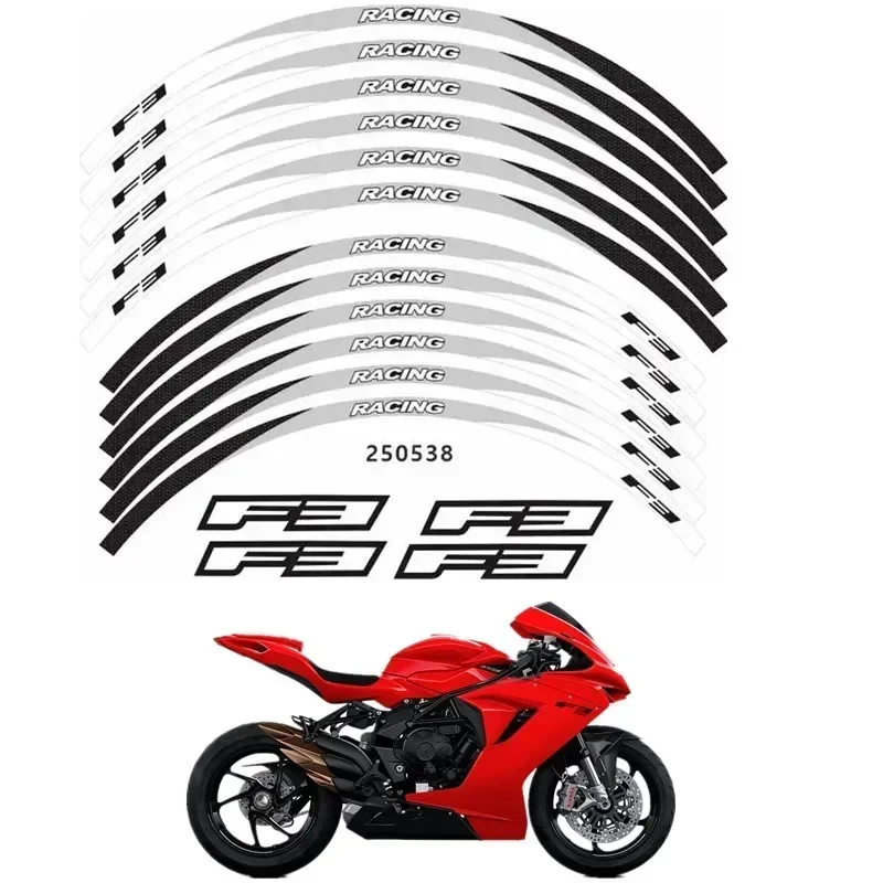 For MV AGUSTA F3 Motorcycle Parts Contour Wheel Decoration Decal Sticker - A Motor