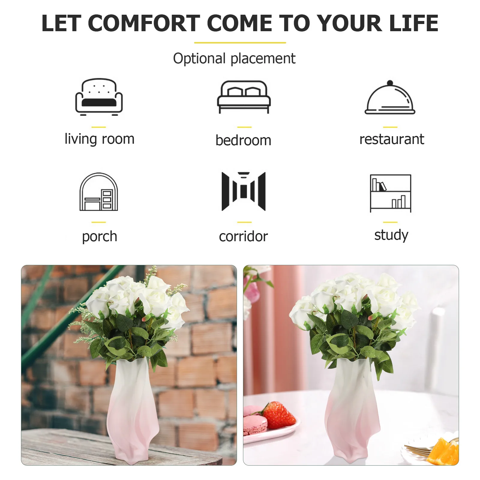 

10Pcs Purple Roses Artificial Flowers Faux Rose Flowers for Wedding Party Decor DIY Flower Arrangement Home Office Decorative