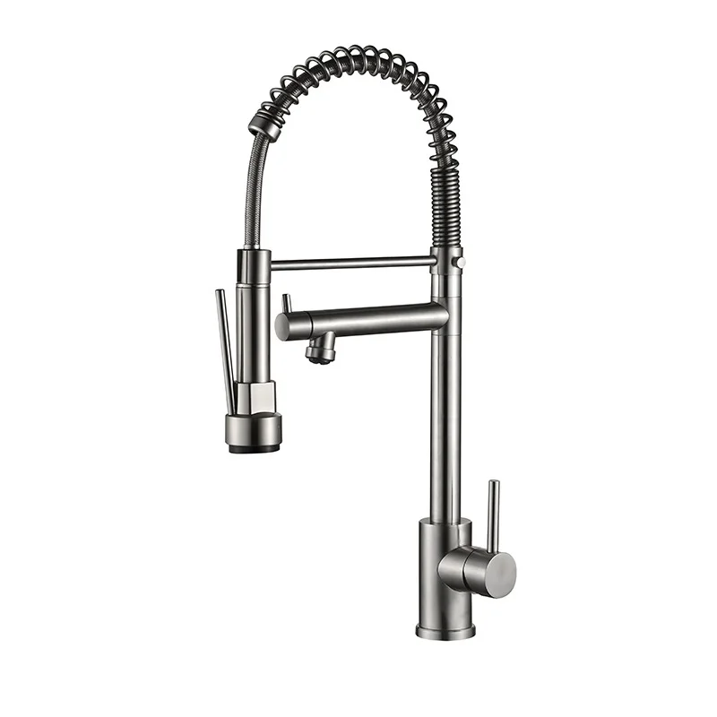 

Multifunction Kitchen Faucet Mixer Tap Multi-color Kitchen Sink Faucet With Pull Down Spray Spring Stainless Steel Kitchen Taps