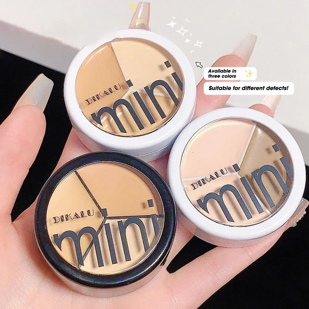 Vochtinbrengende Crème Concealer Palet Met Borstel Crème Textuur Bedekt Acne Markeert Donkere Kringen Multifunctionele Gezicht Make-Up Porie Foundation