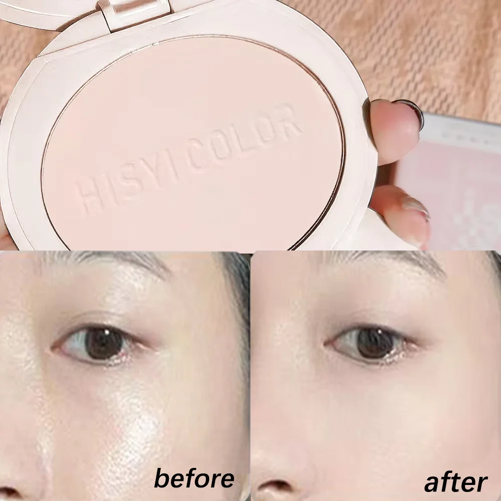 HISYI Pressed Setting Powder Oil Control Pore Blur Long-Lasting Face Powder Matte Finish Translucent Setting Powder